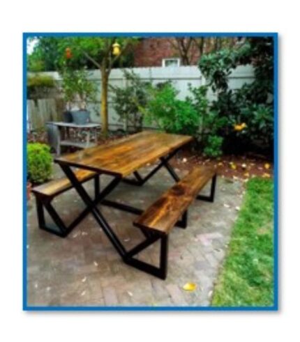 Wooden Bench & Table Set (Wb-06)